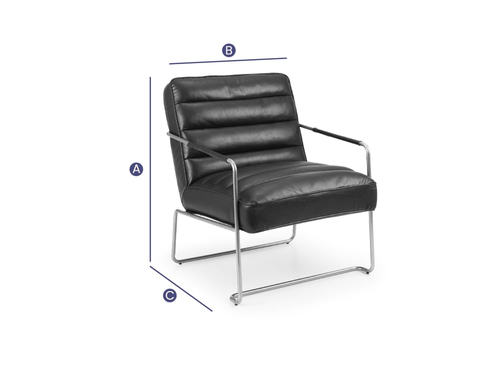 Giorgio Chair Dimensions Sketch